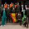 Efectivos de la Academia de Artillería de Segovia desinfectan el Centro de Mayores Valdihuertos