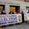 Los hosteleros cuellaranos han llevado a las calles de Segovia sus demandas