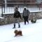 El Ayuntamiento de Cuéllar trabaja en la limpieza de calles mientras muchos vecinos disfrutan ya de la nieve