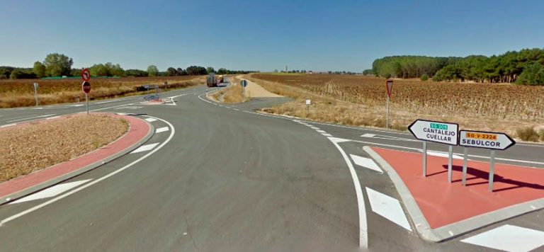 La Junta invierte más de 656.000 euros en reparar de emergencia un tramo de la carretera entre Cuéllar y Cerezo de Abajo