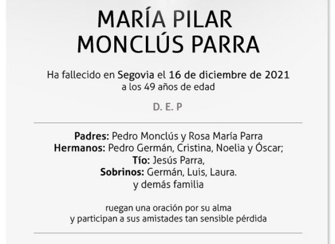 María Pilar Monclús Parra