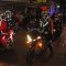 Los moteros acompañan a Papá Noel en su recorrido por las calles de Cuéllar