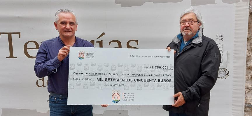 El CIT Villa de Cuéllar recauda 1.750 euros para colaborar en el desarrollo de la Clásica de la Chuleta