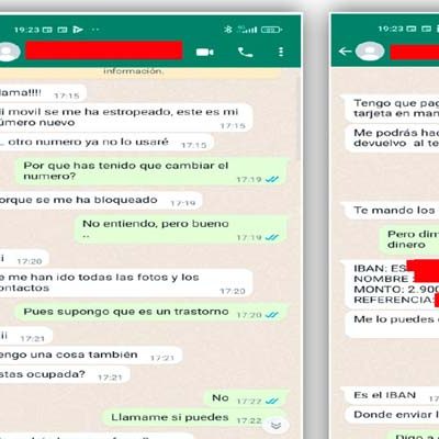 La Policía Nacional alerta de una nueva estafa a través de WhatsApp en la que simulan ser un familiar en apuros