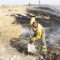 Alarma en Cuéllar por un incendio que ha afectado a una importante superficie de tierras de secano