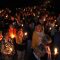 Miles de velas iluminaron el santuario de El Henar en la víspera de la romería de la virgen