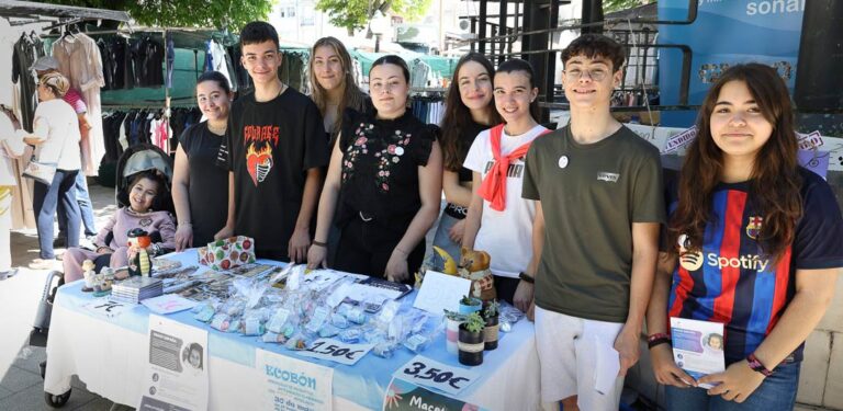 Alumnos del IES Marqués de Lozoya organizan un mercadillo solidario a beneficio de GNAO1 España
