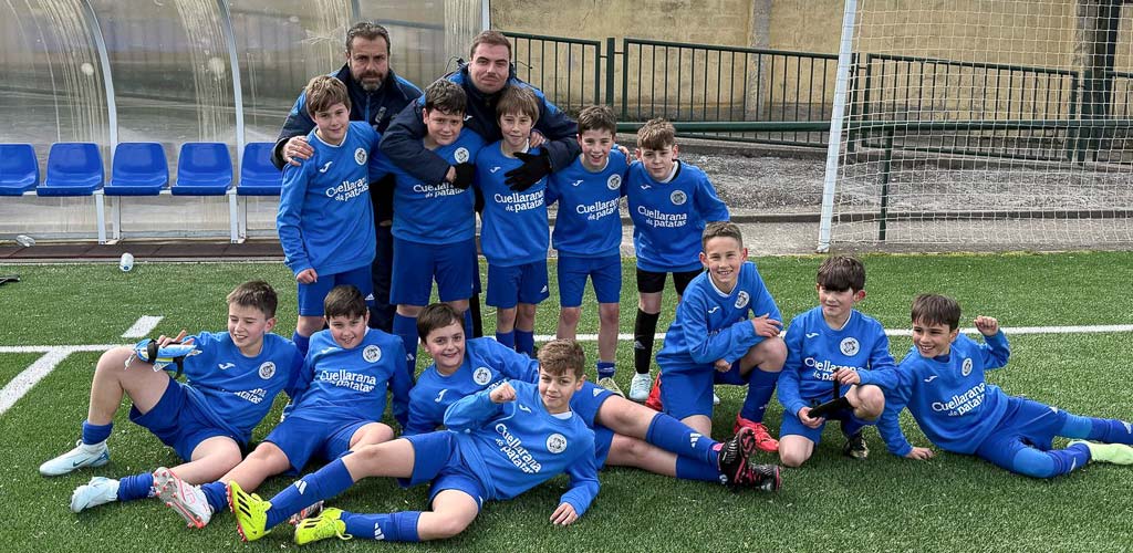 Equipo Alevín B del CD Cuéllar Balompié. | Foto: CD Cuéllar |