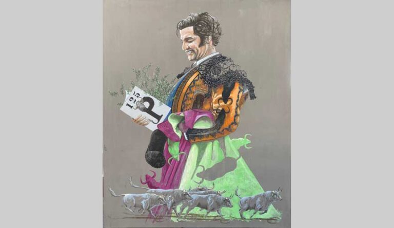 El cuellarano Alfonso Rey es el autor de la obra que ilustra el cartel de la 125 Corrida de la Prensa de Las Ventas
