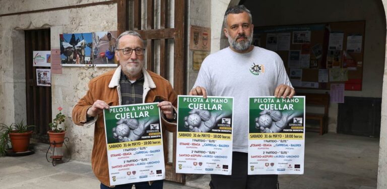 La pelota a mano regresará al frontón municipal de Cuéllar el 31 de mayo