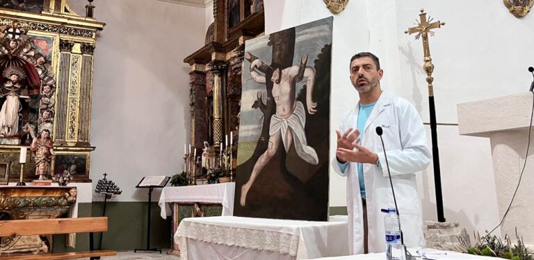 Torrescárcela presenta la restauración de la obra ‘El martirio de San Sebastián’