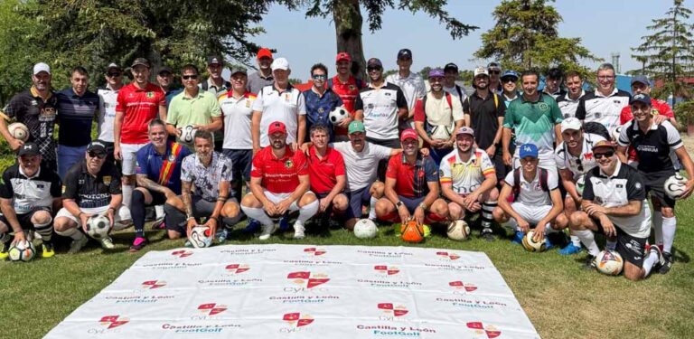 El campo Villa de Cuéllar acoge con éxito una doble etapa de la Superliga Central de Footgolf