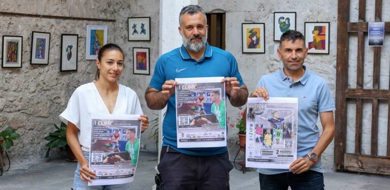 Marina Muñoz, Chema Sánchez y ‘Batería’ acercan a Cuéllar los valores del deporte de la mano de GR9 Futsal