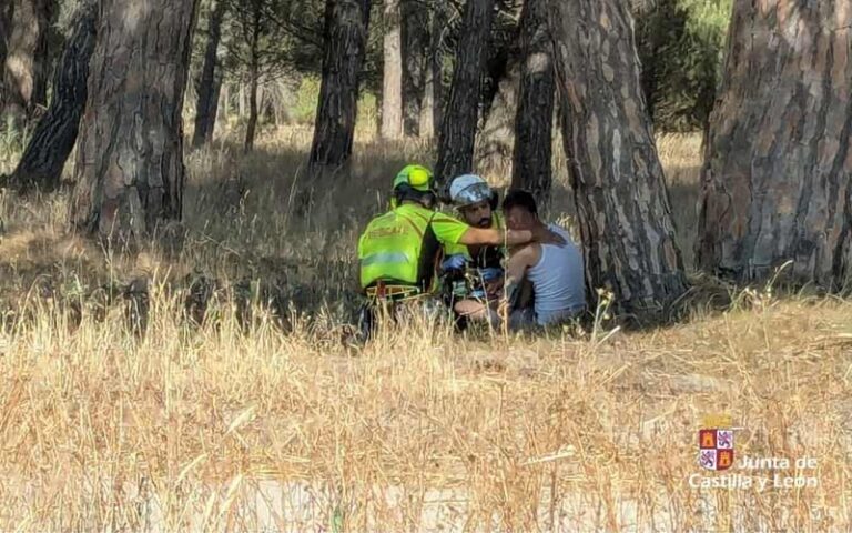 El Grupo de Rescate y Salvamento de la Junta de Castilla y León auxilia a un varón en Villaverde de Iscar