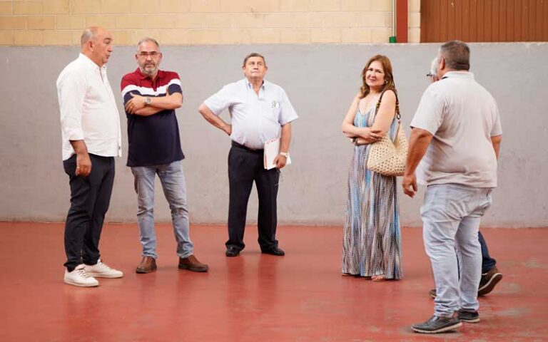 Miguel Ángel de Vicente visita las inversiones de la Diputación en los pueblos de la comarca cuellarana