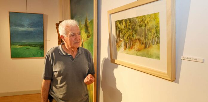 Exposición del pintor Pablo Sevillano en la sala Tenerías de Cuéllar. | Foto: Gabriel Gómez |
