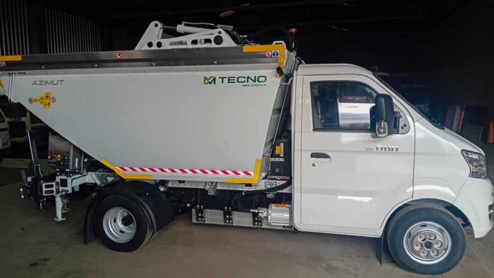 Camión eléctrico ligero similar al que ha adquirido el Ayuntamiento de Cuéllar para la recogida de residuos. | Foto: Ayuntamiento de Cuéllar |