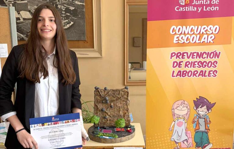La cuellarana Violeta Arranz, premiada en el Concurso de Prevención de Riesgos Laborales de la Junta