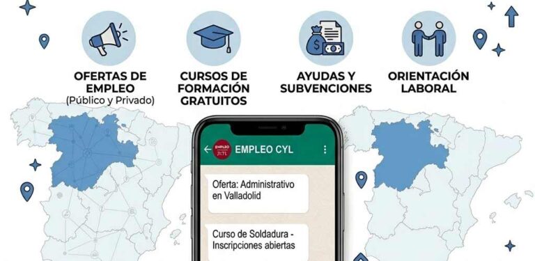 La Junta pone en marcha un canal oficial de WhatsApp a través del Ecyl que ofrece información sobre ofertas de empleo