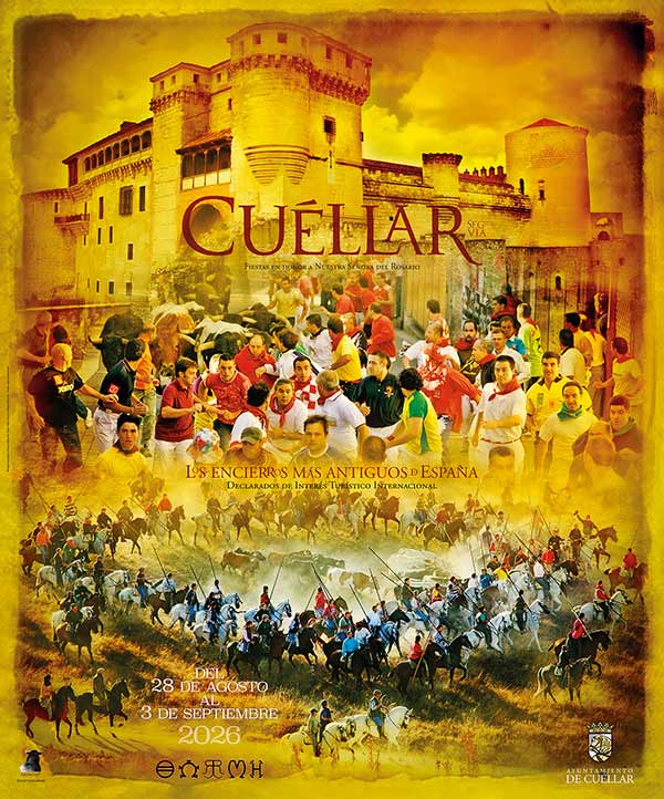 Cartel oficial de las fiestas de Cuéllar 2026.