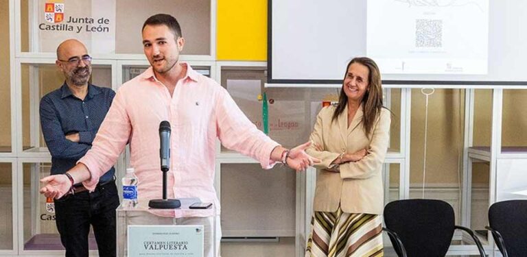 Álvaro González, de raíces cuellaranas, ganador en narrativa del certamen literario Valpuesta del ILCYL