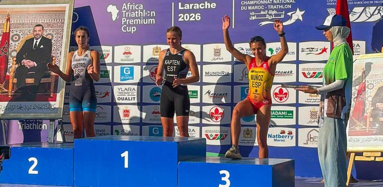 Marina Muñoz se cuelga el bronce en la Copa de África de Triatlón Sprint de Larache