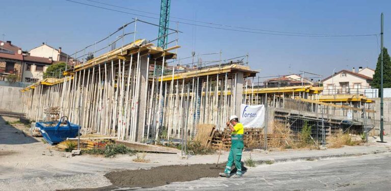 Comienzan los trabajos de forjado de la primera planta del nuevo Centro de Salud de Cuéllar